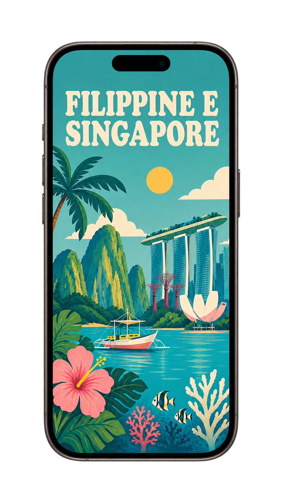 Mockup della guida Filippine & Singapore