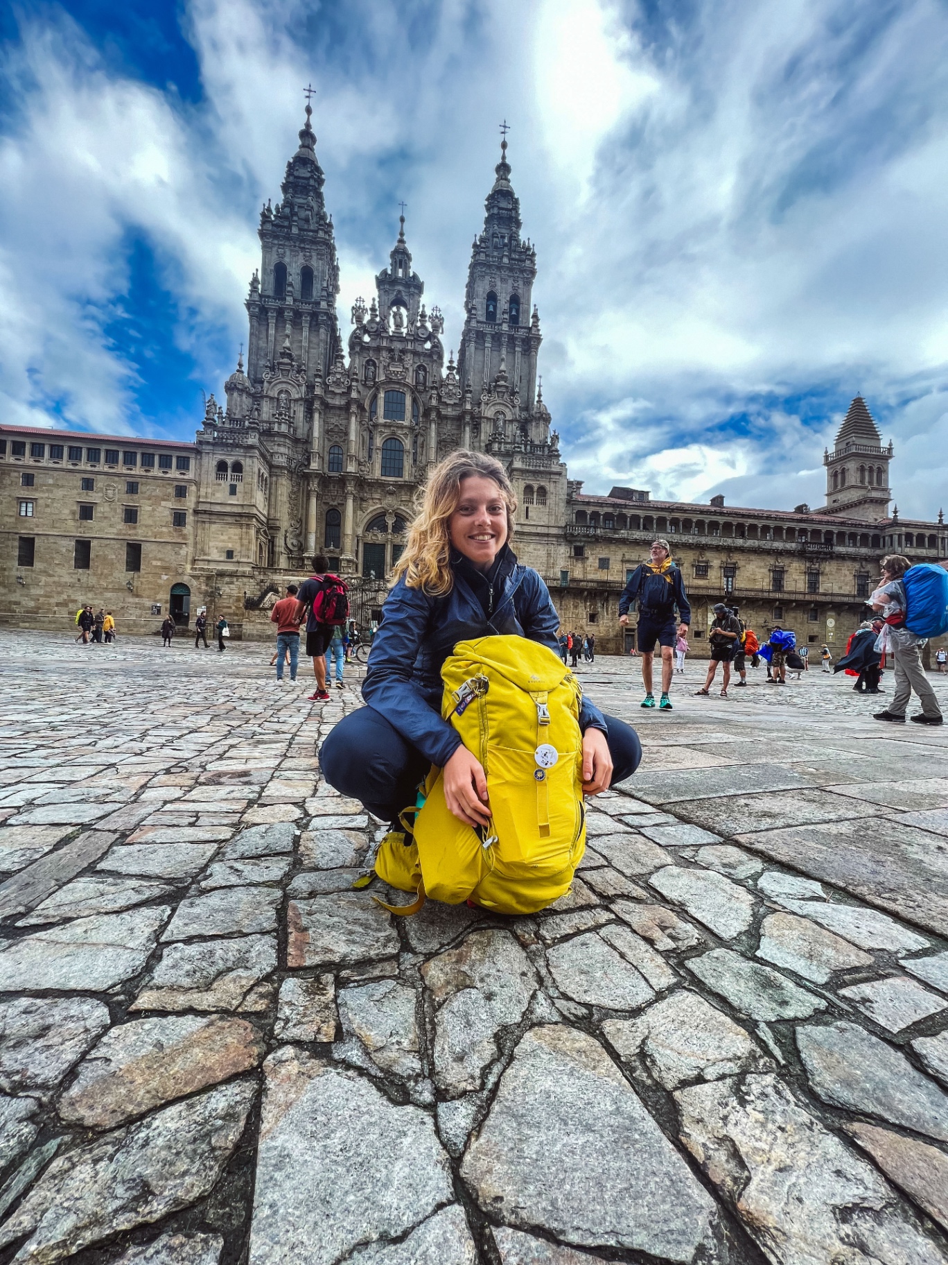 Ritratto davanti alla Cattedrale di Santiago